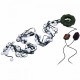 Pachet promo: Instalatie de craciun cu 48 LED si 16 culori / globuri luminoase, 5 programe, Tree Dazzler + Instalatie Craciun, 100 LEDuri, lumina multicolora, 10 m