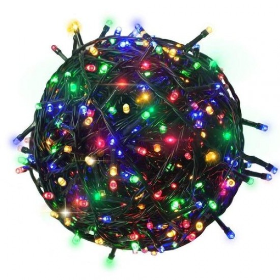 Pachet promo: Instalatie luminoasa liniara pentru exterior - 100m, Multicolora cu fir negru si led-uri mari + Instalatie pom de Craciun, 5m 140 Bec, Multicolor Pachet promo: Instalatie luminoasa liniara pentru exterior - 100m, Multicolora cu fir negru si led-uri mari + Instalatie pom de Craciun, 5m 140 Bec, Multicolor
