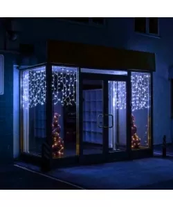 Perdea 8 x 1 m, 384 leduri, albastru Perdea 8 x 1 m, 384 leduri, albastru