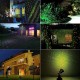 Proiector LED T 3D Metalic Ambiental Interior/Exterior cu 8 Efecte de Lumini Miscatoare si Telecomanda