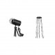 Set - 1 x instalatie pentru brad cu 64 led-uri in 16 culori + 1 x proiector tip glob cu rotire automata si jocuri de lumini multicolore
