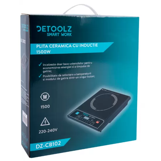 Plita ceramica cu inductie 1500W Plita ceramica cu inductie 1500W