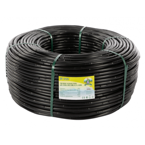 Tub irigat picurare PREM Ø16, 20cm, gros1mm, 4l/h, 400m