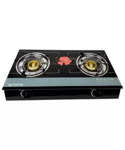 Aragaz din Sticla Securizata, 2 Arzatoare din Fonta, Aprindere pe Quartz, Negru Ertone MN-1102 Aragaz din Sticla Securizata, 2 Arzatoare din Fonta, Aprindere pe Quartz, Negru Ertone MN-1102