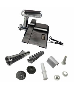 Masina de tocat carne Craft-Tec Inox 3500W, Accesorii rosii, carnati, chiftele, 3 site, functia revers, motor cupru