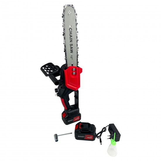 Drujba Rosie cu 2 Acumulatori, 21V, 4Ah, Lama 30cm