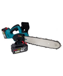 Drujba Electrica Werstil Lama 30CM, cu 2 Acumulatori 24V, 5Ah, Albastra