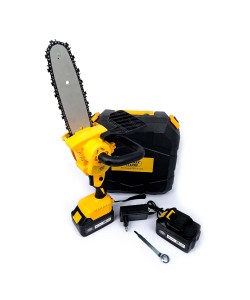 Mini Drujba cu 2 Acumulatori Vermark Starke 36 V, 8 AH,Ungere Lant,Lama 24CM, Galben