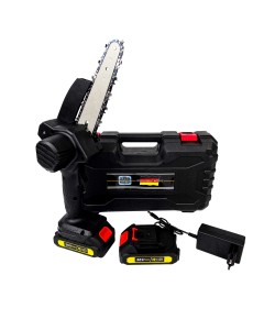 MiniDrujba German Meister, 36V, 5Ah, 2 Acumulatori, Lama 15CM, Neagra