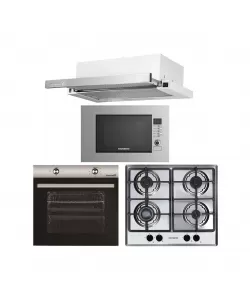 Pachet incorporabil HAUSBERG cuptor electric HB-8051IN, 2000W, 4 Functii, 76L, plita gaz HB-555, 4 arzatoare, aprindere electrica, hota telescopic HB-1285IN, absorbtie 420 m3/h, 2 motoare, 60cm, cuptor microunde HB-8065IN, 1200W, 20L, Inox Pachet incorporabil HAUSBERG cuptor electric HB-8051IN, 2000W, 4 Functii, 76L, plita gaz HB-555, 4 arzatoare, aprindere electrica, hota telescopic HB-1285IN, absorbtie 420 m3/h, 2 motoare, 60cm, cuptor microunde HB-8065IN, 1200W, 20L, Inox