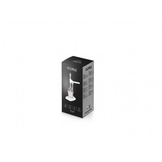 Storcator de citrice Floria  manual, Capacitate 400ml, Vas pentru colectare, Maner din aluminiu