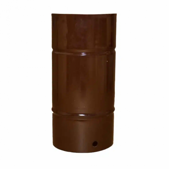 Burlan emailat evacuare fum, maro, 130 mm x 25 cm