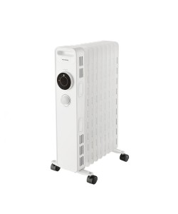 Calorifer electric cu ulei Kumtel, Cu termostat, Putere 2000W, 3 trepte de temperatura, 9 elementi, Alb