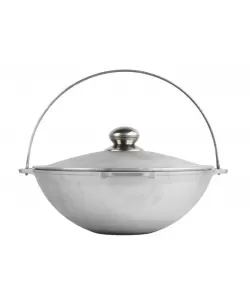 Ceaun asiatic aluminiu alimentar, capacitate 6 litri  Ceaun asiatic aluminiu alimentar, capacitate 6 litri