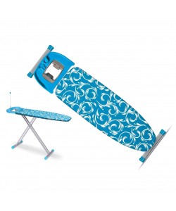 Masa de calcat, 44x120 cm, 4 trepte de reglare, inaltime ajustabila 80-100cm, suport metalic