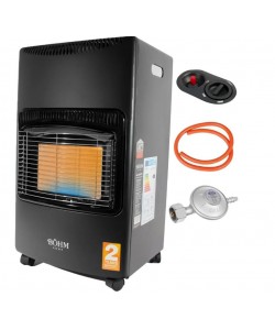 Soba pe gaz GPL , 4,20 kW , 3 trepte de putere , 20-80 m², Regulator GPL + Furtun GPL 1,5 m