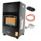 Soba pe gaz GPL , 4,20 kW , 3 trepte de putere , 20-80 m², Regulator GPL + Furtun GPL 1,5 m