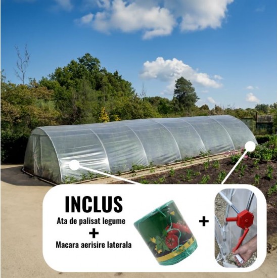 Solar legume 4,5 x 12 + Cadou ata palisare si macara folie