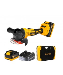 Polizor unghiular cu variator, ROTOR ,8500 RPM, cu acumulator 21 V /3 Ah
