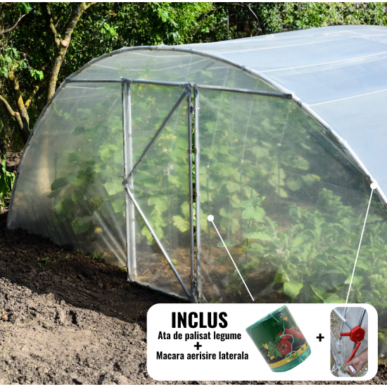 Solar legume 4,5 x 4 + Cadou ata palisare si macara folie
