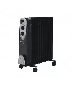 Calorifer electric Hausberg HB-8911NG, 2500 W, 11 elementi, 3 trepte de putere, Termostat reglabil, Protectie supra-incalzire, Protectie anti-rasturnare, Indicator luminos, Negru Calorifer electric Hausberg HB-8911NG, 2500 W, 11 elementi, 3 trepte de putere, Termostat reglabil, Protectie supra-incalzire, Protectie anti-rasturnare, Indicator luminos, Negru