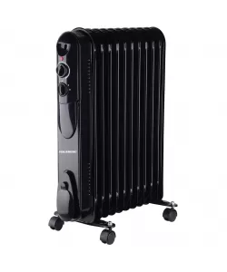 Calorifer electric cu ulei HAUSBERG HB-8925, 3 trepte, 1000-1500-2500 W, 11 elementi 110 mm x 580 mm, termostat reglabil, maner si rotite pentru o deplasare facila, indicator luminos functionare, negru Calorifer electric cu ulei HAUSBERG HB-8925, 3 trepte, 1000-1500-2500 W, 11 elementi 110 mm x 580 mm, termostat reglabil, maner si rotite pentru o deplasare facila, indicator luminos functionare, negru