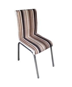 Scaun din piele ecologica Parlayan cu spatar, design modern, cadru si picioare din inox