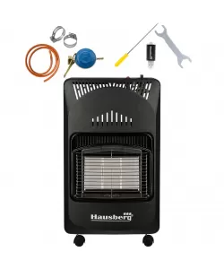 Pachet Soba pe gaz GPL Hausberg, aprindere piezo-electrica, 4.2kW, Negru, Ceas butelie, 1m furtun gaz MN2015 si 2 coliere furtun Pachet Soba pe gaz GPL Hausberg, aprindere piezo-electrica, 4.2kW, Negru, Ceas butelie, 1m furtun gaz MN2015 si 2 coliere furtun