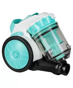 Aspirator fara sac Hausberg 700 W, capacitate 3 L, aspirare uscata, ciclonic, filtru HEPA, Alb-Verde