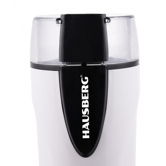 Rasnita electrica cafea HAUSBERG, 200W, 70g, motor din cupru, alb