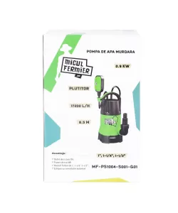 Pompa apa murdara cu plutitor, 900W, 17200l/h, 8.5m