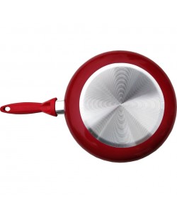 Tigaie din aluminiu Harlem, suprafata ceramica antiaderenta, maner din silicon dur, diametru 20 cm, Rosu Tigaie din aluminiu Harlem, suprafata ceramica antiaderenta, maner din silicon dur, diametru 20 cm, Rosu