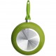Tigaie din aluminiu Harlem, suprafata ceramica antiaderenta, maner din silicon dur, diametru 22 cm, Verde