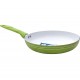 Tigaie din aluminiu Harlem, suprafata ceramica antiaderenta, maner din silicon dur, diametru 22 cm, Verde