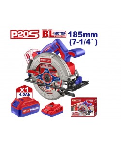 Fierastrau circular cu 1 acumulator 4.0AH, motor fara perii (brushless), 185mm 