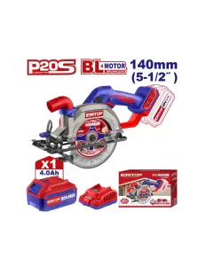 Fierastrau circular cu 1 acumulator 4.0AH, 140mm Fierastrau circular cu 1 acumulator 4.0AH, 140mm