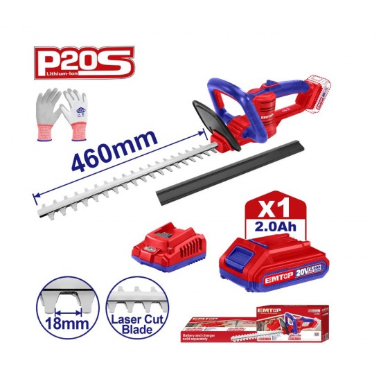 Trimmer gard viu cu 1 acumulator 2.0AH, lama 460mm, manusi protectie