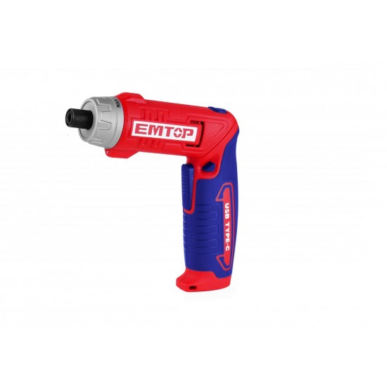 Surubelnita cu incarcare prin cablu USB, 8V, 6Nm, maner reglabil, 17 accesorii, geanta inclusa