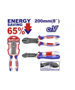 Cleste cu varf diagonal cu functie de debavurare, EMTOP Cleste cu varf diagonal cu functie de debavurare, EMTOP