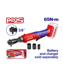 Clichet 3/8" 65Nm fara acumulator si incarcator, 65Nm, 3 tubulare incluse, EMTOP