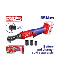 Clichet 3/8" 65Nm fara acumulator si incarcator, 65Nm, 3 tubulare incluse, EMTOP Clichet 3/8" 65Nm fara acumulator si incarcator, 65Nm, 3 tubulare incluse, EMTOP