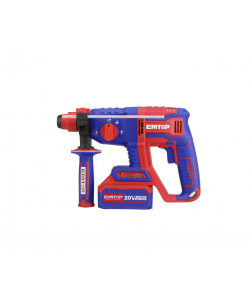 Ciocan rotopercutor fara acumulator si incarcator, motor fara perii (brushless), 22mm, 2.0J, 3 burghie incluse, EMTOP