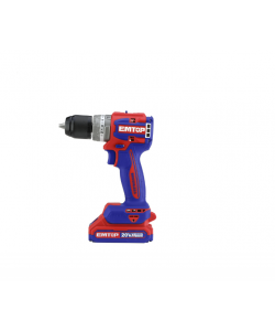 Masina de gaurit si insurubat cu 2 acumulatori 2.0AH, motor fara perii (brushless), 60Nm, 1/2", 47 accesorii, cutie transport , EMTOP