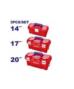 Set 3 cutii de scule din plastic,EMTOP