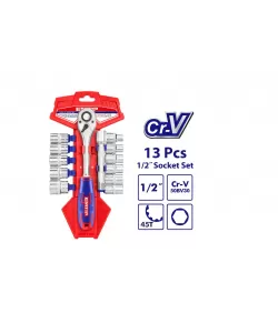 Set tubulare cu clichet 1/2″ 13 buc, EMTOP Set tubulare cu clichet 1/2″ 13 buc, EMTOP