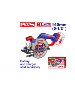 Fierastrau circular fara acumulator si incarcator, 140mm, EMTOP