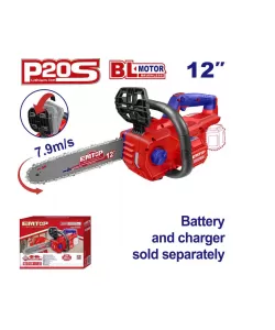Fierastrau/Drujba cu lant fara acumulator si incarcator, motor fara perii (brushless), 30cm , EMTOP Fierastrau/Drujba cu lant fara acumulator si incarcator, motor fara perii (brushless), 30cm , EMTOP