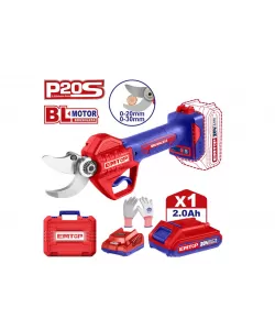 Foarfeca dreapta cu 1 acumulator 2.0AH, EMTOP Foarfeca dreapta cu 1 acumulator 2.0AH, EMTOP