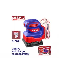 Slefuitor fara acumulator si incarcator, 110x100mm, EMTOP Slefuitor fara acumulator si incarcator, 110x100mm, EMTOP