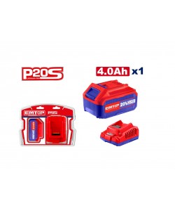 Acumulator 4.0Ah litiu-ion si incarcator, EMTOP